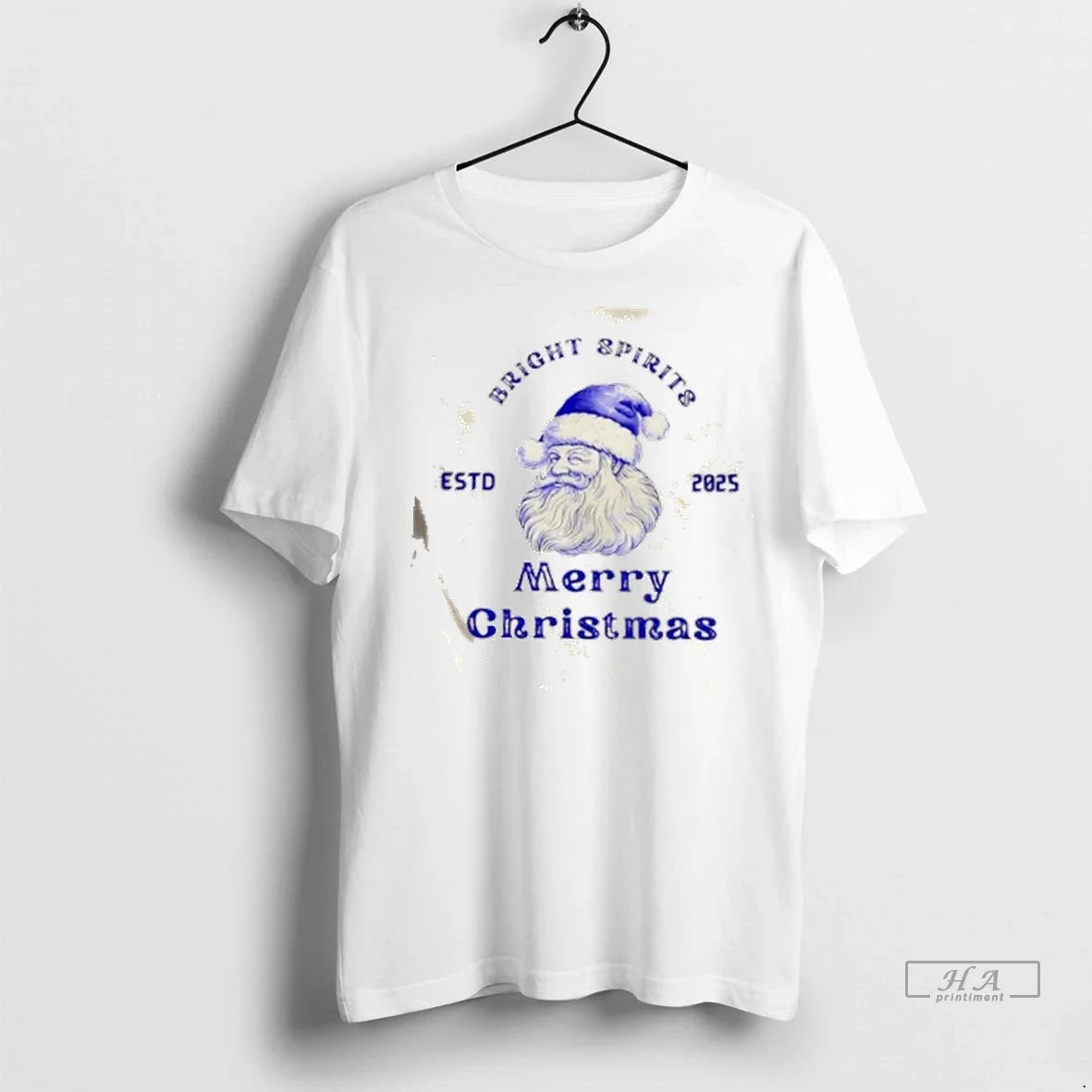 Trendy Bright Spirits Merry Christmas Estd 2025 Shirt Sweater