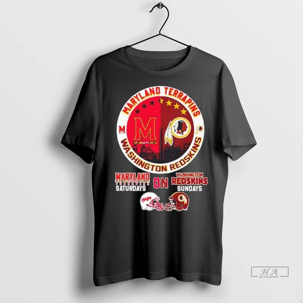 Trendy Maryland Terrapins Saturdays On Washington Redskins Sundays Skyline Shirt Sweater