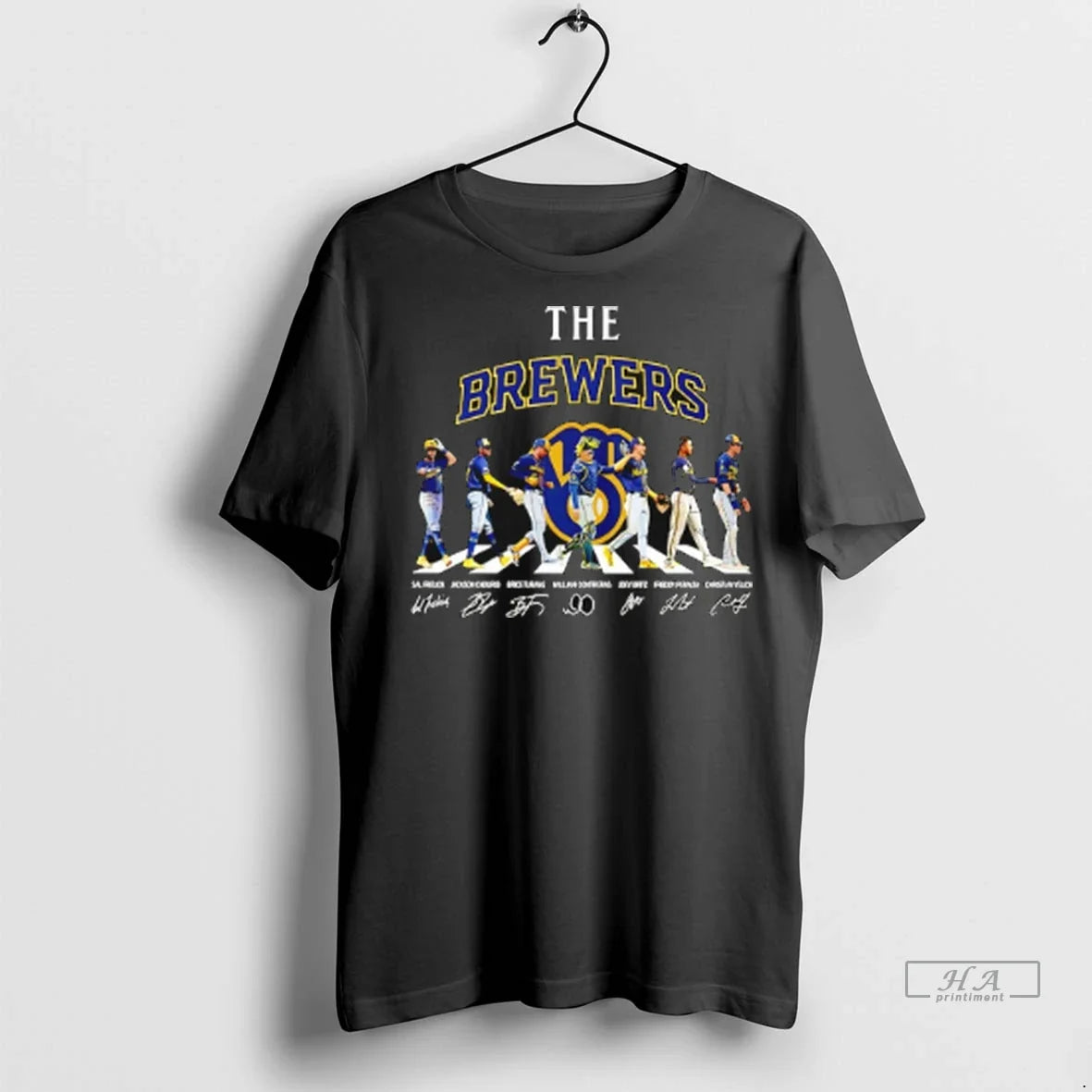 Trendy Officials Milwaukee Brewers Players Abbey Road Signature Shirt Sweater