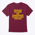 Tress Way Has More NFC Championship Passing Yards Than Dak Shirt