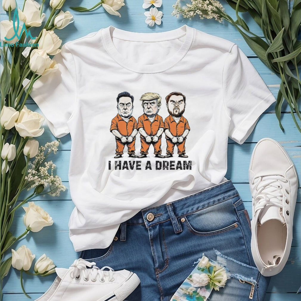 Trump Musk I Have A Dream Political Graphic Cartoon T Shirt