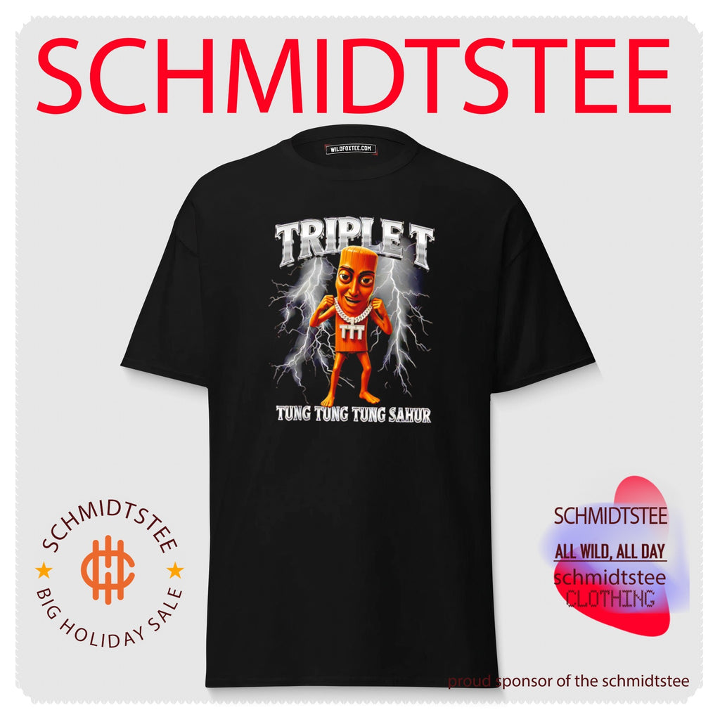 Tung Tung Tung Sahur Brainrot Meme Triple Shirt