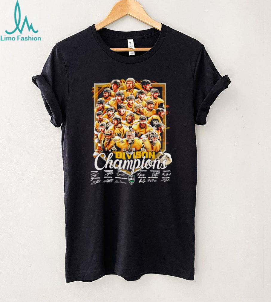 Vegas Golden Knights 2026 Pacific Division Champions Roster T Shirt