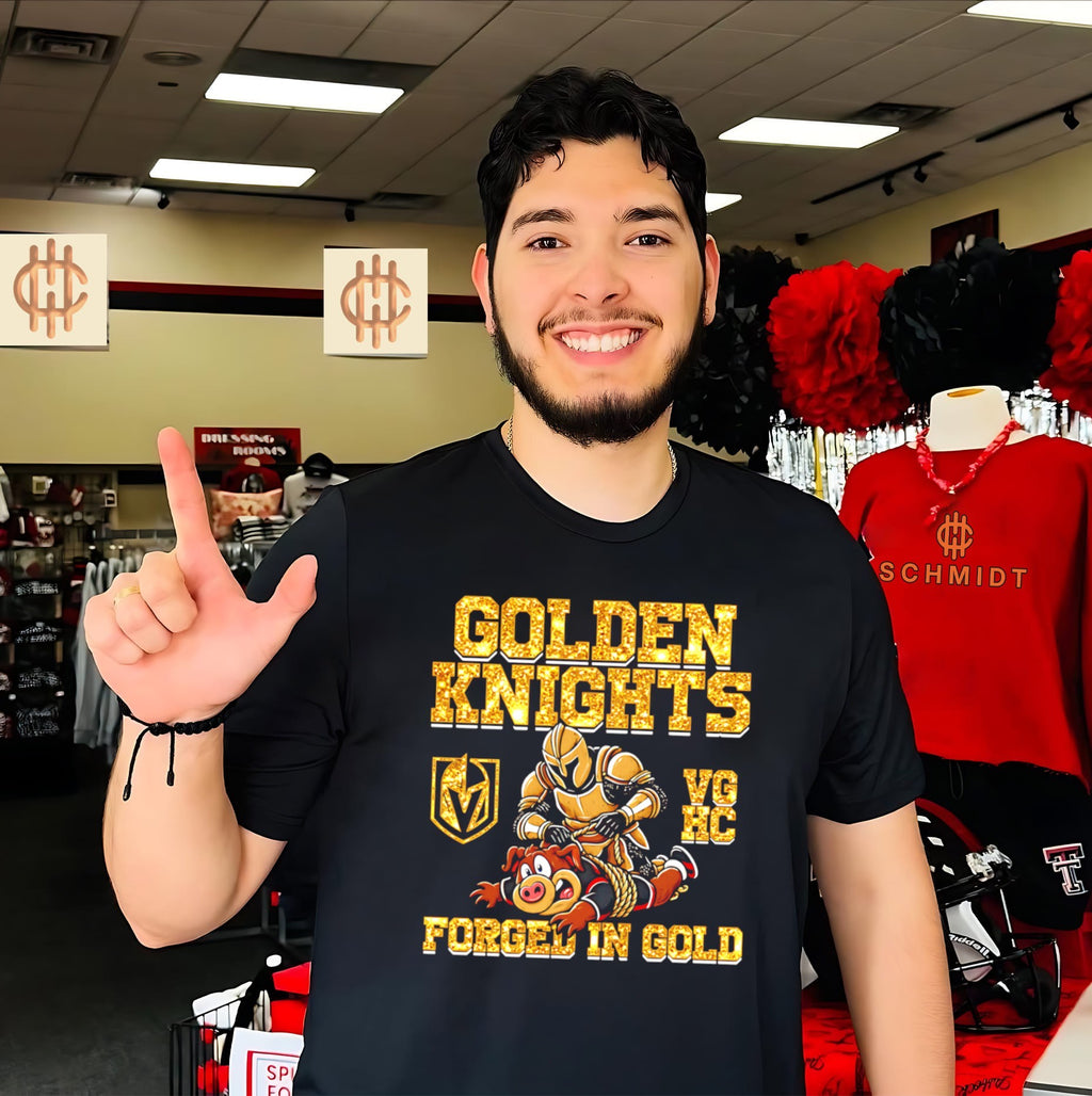 Vegas Golden Knights Forged In Gold Hockey Fan shirt