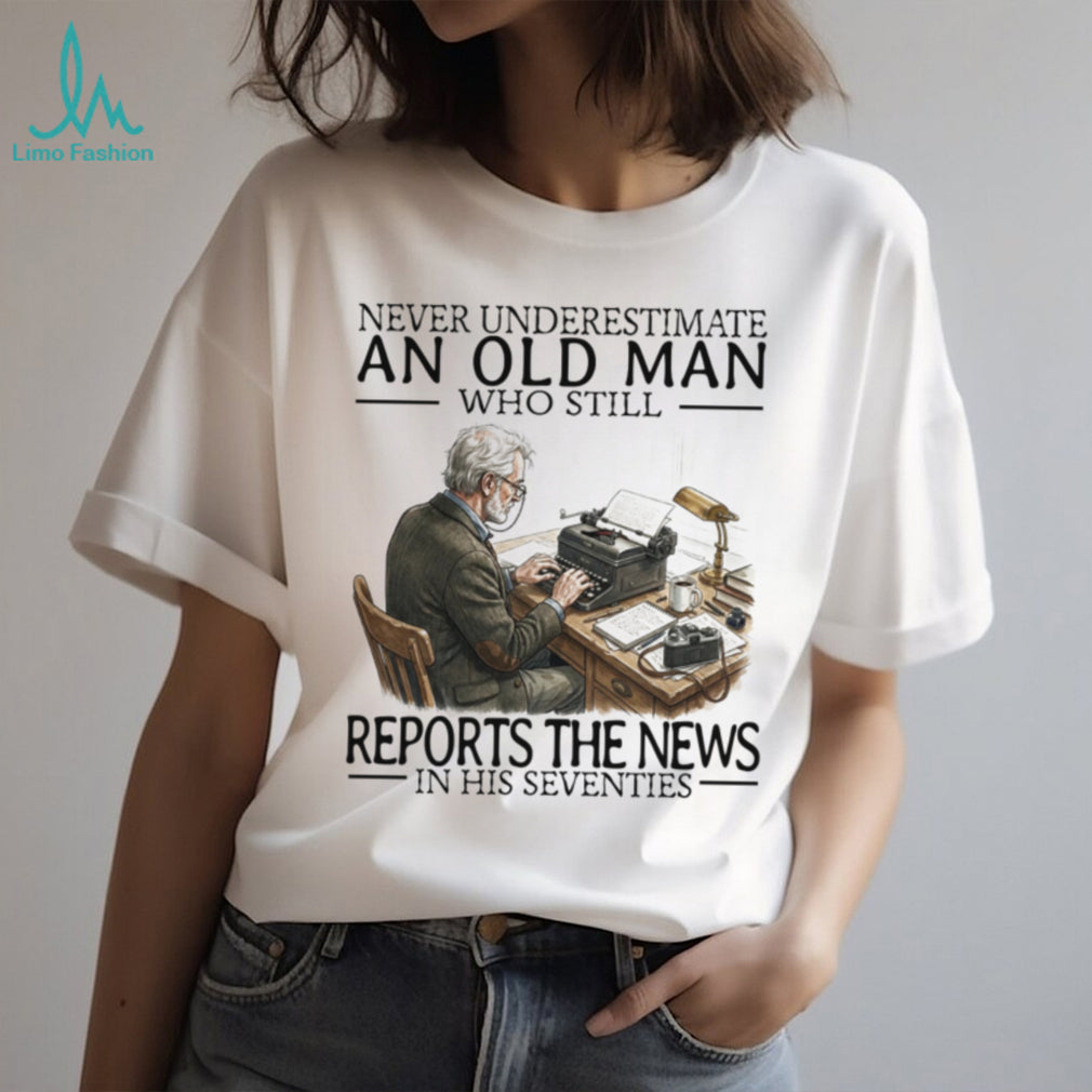 Veteran Journalist News Reporter Vintage Writer Retirement Shirt