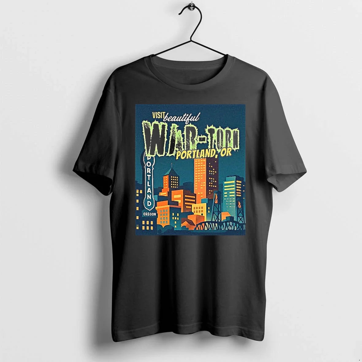 Visit Beautiful War Torn Portland Oregon Tshirts Sweater