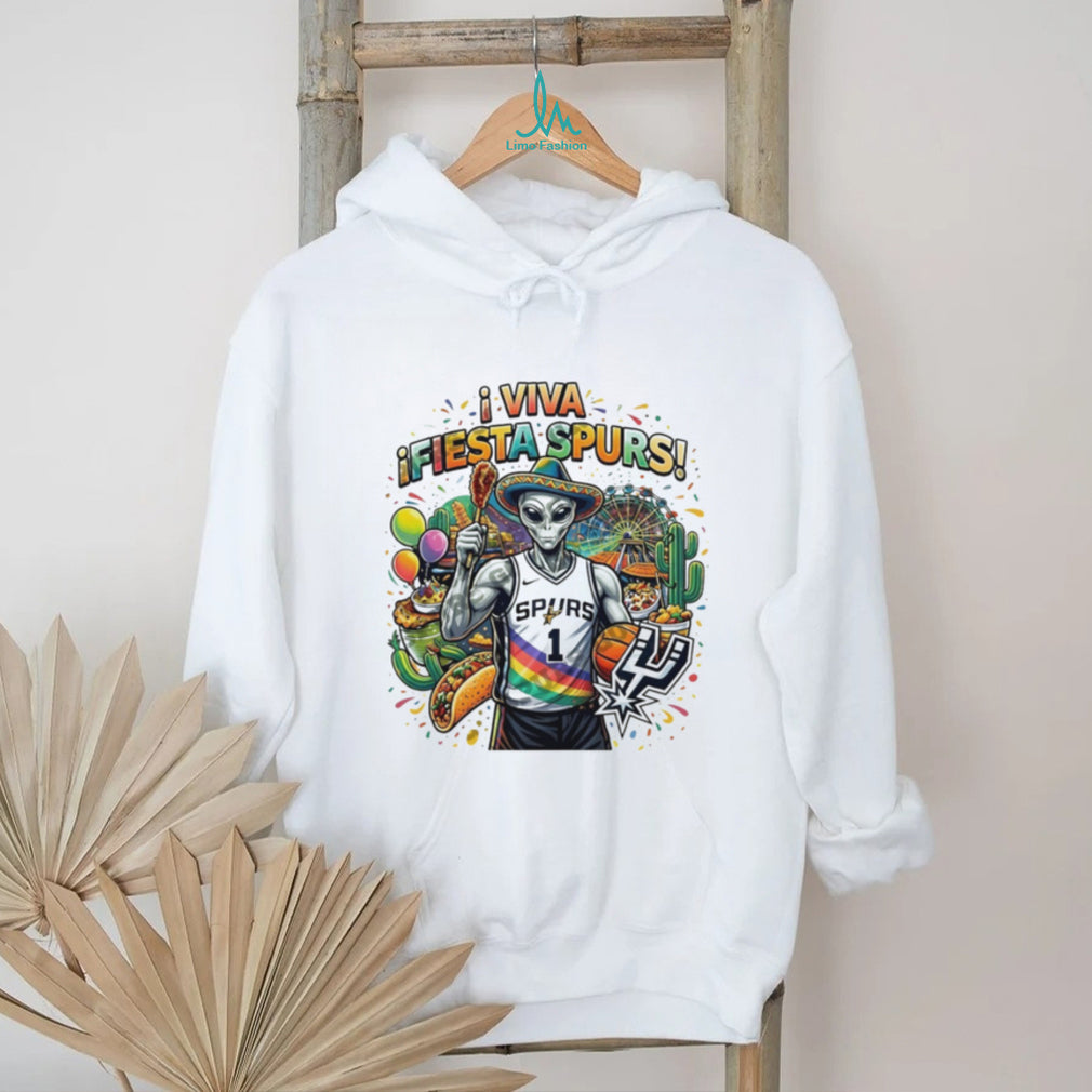 Viva Fiesta Spurs Alien Wembanyama San Antonio Culture T Shirt