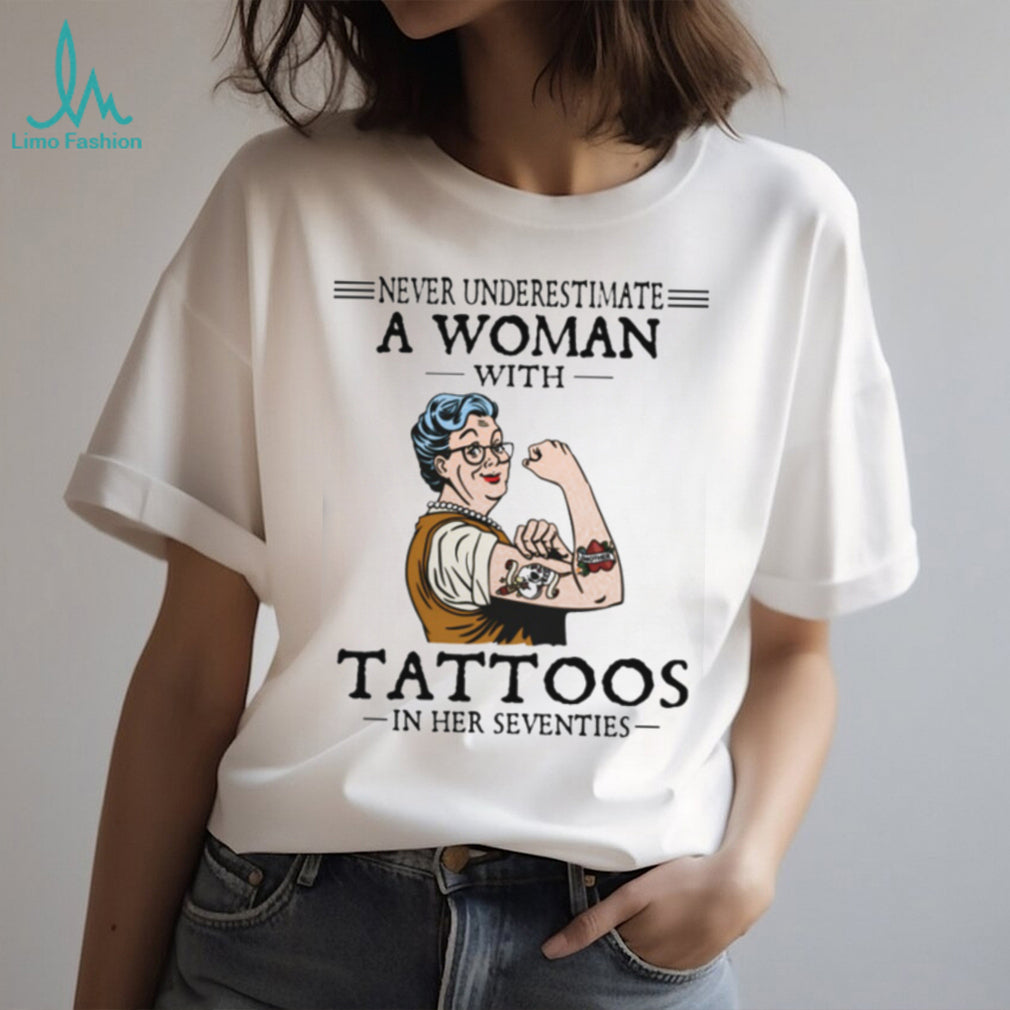 Woman Tattoos Seventies Vintage Retro Badass Shirt