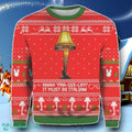 A Christmas Story Fra Gee Lay Leg Lamp Ugly Sweater Special Gift