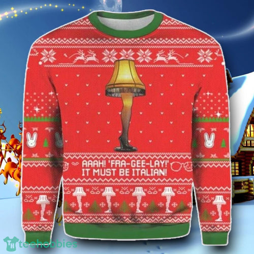 A Christmas Story Fra Gee Lay Leg Lamp Ugly Sweater Special Gift