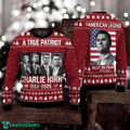 A True Patriot Charlie Kirk Christmas Ugly Sweater Charlie Kirk 1993-2025 Holiday Sweater