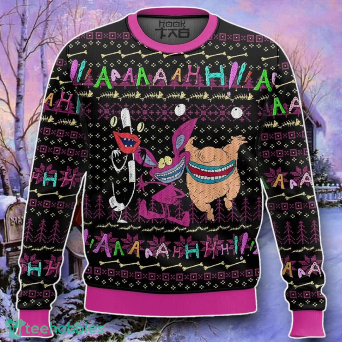 Aaahh!!! Real Monsters Ugly 3D Sweater Style Gift