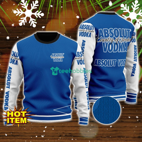 Absolut Vodka All Over Print Sweater Christmas Sweater For Men Women Gift Ideas