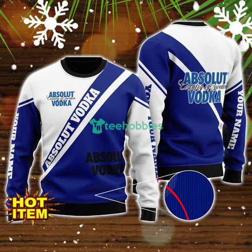 Absolut Vodka Personalized All Over Print Sweater Christmas Sweater For Men Women Gift Ideas
