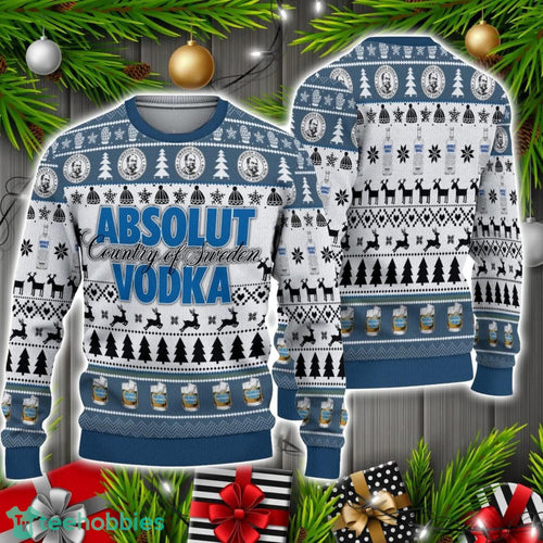 ABSOLUT VODKA Ugly Christmas Sweater Christmas Holiday Gift