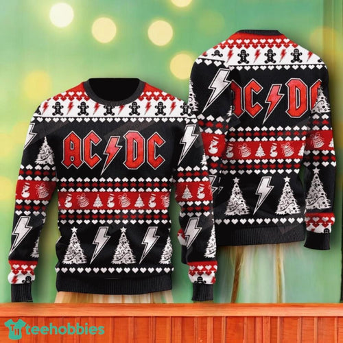 AC DC Ugly Christmas Sweater For Men Women