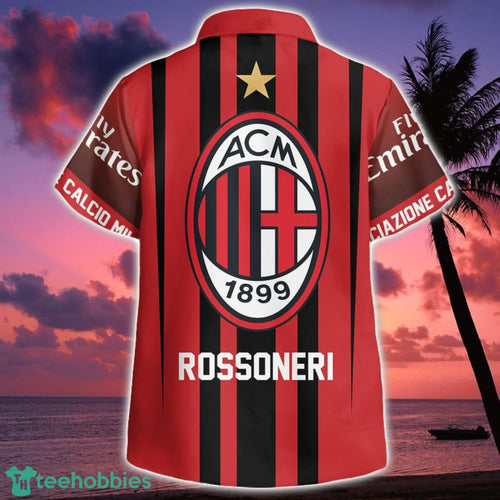 Ac Milan Rossoneri Hawaiian Shirt Botton Beach Shirt
