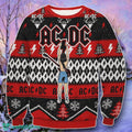 ACDC Angus Young Hold Lightning Ugly Christmas 3D Sweater Style Gift