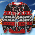 ACDC Angus Young Hold Lightning Ugly Christmas Ugly Sweater Special Gift