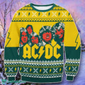 ACDC Yellow Ugly Christmas 3D Sweater Style Gift