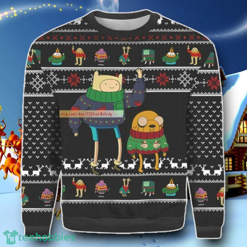 Adventure Time Ugly Christmas Ugly Sweater Special Gift Finn And Jake Ugly 3D Sweater