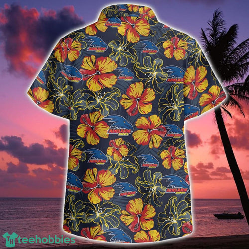 Afl Adelaide Crows Floral Hawaiian Shirt Botton Beach Shirt