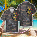 Agusta A109 H46 Helicopter 1st Wing Belgian Air Force (Razzle Blades) Hawaiian Shirt