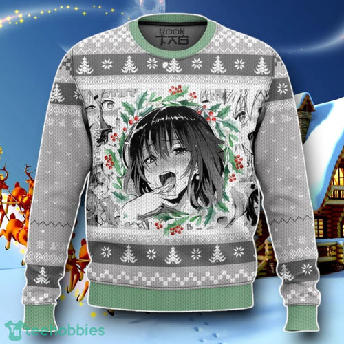 Ahegao Manga Girl Christmas Ugly Sweater Special Gift
