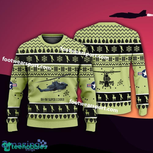 Aircraft AH-1W Super Cobra AH1W US Marine Corps Christmas Sweater Gift Veteran