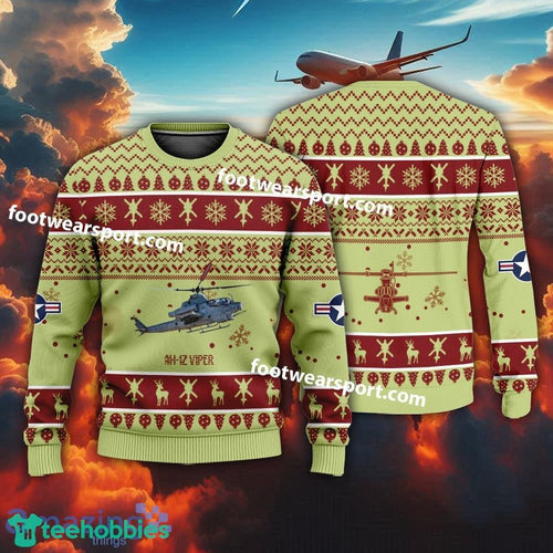 Aircraft AH-1Z Viper AH1Z US Marine Corps Christmas Sweater For Men Women