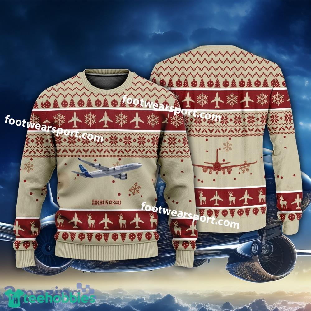 Aircraft Airbus A340 Christmas Sweater Gift Veteran