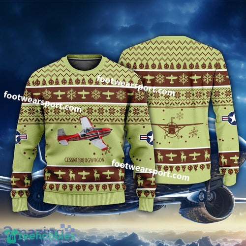 Aircraft Cessna 188 AgWagon Xmas Sweater Gift Christmas