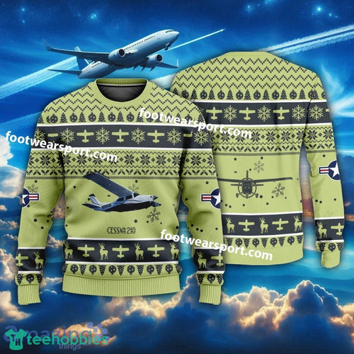 Aircraft Cessna 210 Christmas Sweater For Men Women