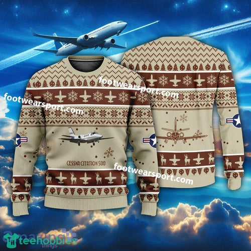 Aircraft Cessna Citation 500 Xmas Sweater Gift Christmas