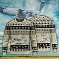 Aircraft Design Airbus A400M Atlas Ugly Christmas 3D Sweater Gift Veteran