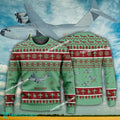 Aircraft Design Airbus A400M Ugly Christmas 3D Sweater Gift Veteran