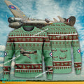 Aircraft Design Avro Anson Ugly Christmas 3D Sweater Gift Veteran