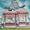 Aircraft Design Avro Vulcan Ugly Christmas 3D Sweater Gift Veteran
