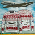 Aircraft Design BAE Systems Nimrod MRA4 Ugly Christmas 3D Sweater Gift Veteran