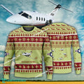 Aircraft Design Beechcraft Premier Ugly Christmas 3D Sweater Gift Veteran