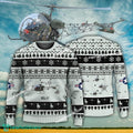 Aircraft Design Bell 47 Ugly Christmas US Army 3D Sweater Gift Veteran