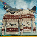 Aircraft Design Bristol Blenheim Ugly Christmas 3D Sweater Gift Veteran