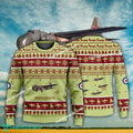 Aircraft Design Bristol Freighter Ugly Christmas 3D Sweater Gift Veteran