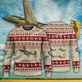 Aircraft Design C-102 Avro Jetliner C102 Ugly Christmas 3D Sweater Gift Veteran
