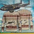 Aircraft Design C-119 Flying Boxcar C119 Ugly Christmas US Air Force 3D Sweater Gift Veteran