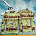 Aircraft Design C-23 Sherpa C23 Ugly Christmas US Army 3D Sweater Gift Veteran