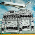 Aircraft Design C-9 Nightingale C9 Ugly Christmas US Air Force 3D Sweater Gift Veteran