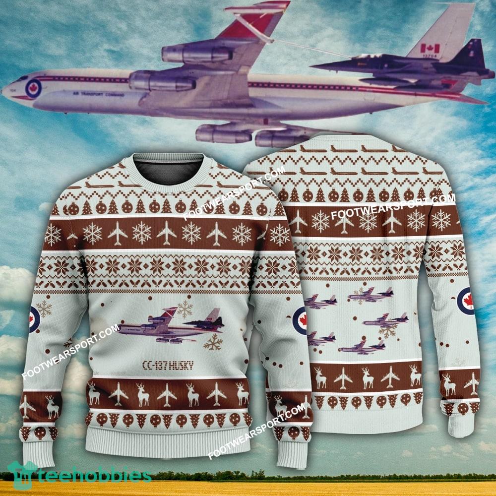 Aircraft Design CC-137 Husky CC137 Ugly Christmas 3D Sweater Gift Veteran