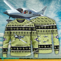Aircraft Design Cessna 350 Corvalis Ugly Christmas 3D Sweater Gift Veteran