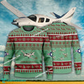 Aircraft Design Cessna 400 Corvalis TT Ugly Christmas 3D Sweater Gift Veteran